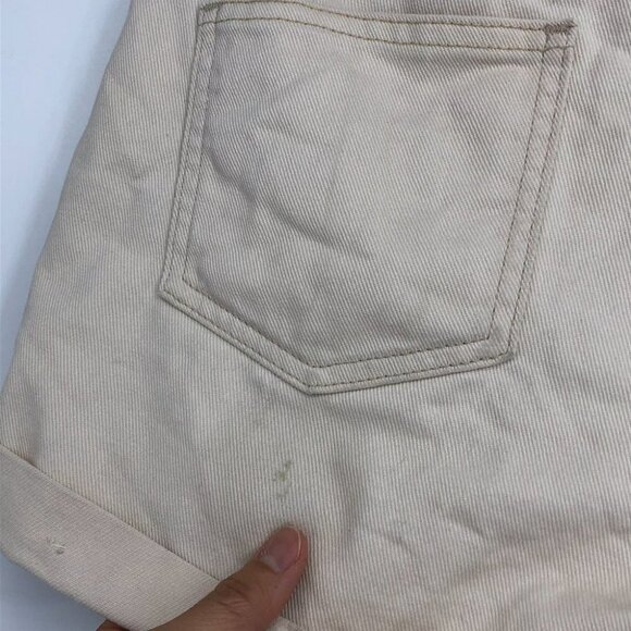L.L. Bean Beige  cream Jean Short Shorts size 10 - Picture 8 of 14